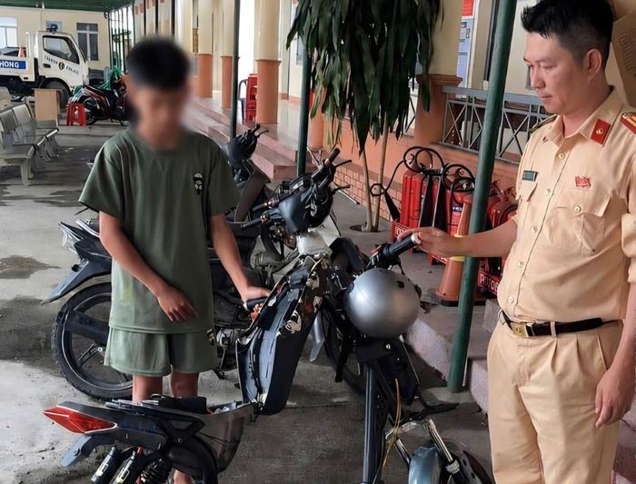 Tại cơ quan công an, em H đã thừa nhận hành vi vi phạm của minh.