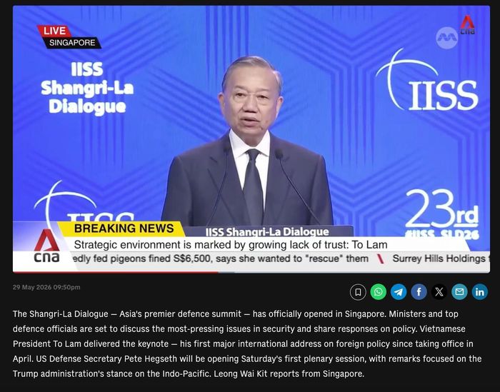 Phản ánh được Chanel News Asia thực hiện ngay sau khi Tổng Bí thư, Chủ tịch nước Tô Lâm phát biểu