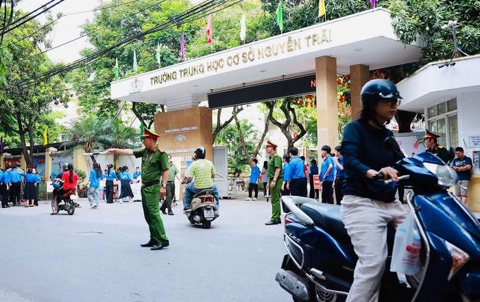 Điểm thi trường THCS Nguyễn Trãi phường Khương Đình.