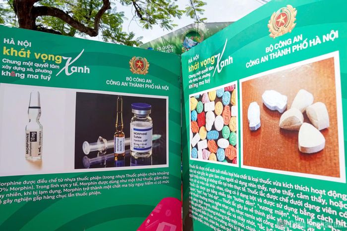 Không gian trải nghiệm của Phòng Cảnh sát điều tra tội phạm về ma túy Công an TP Hà Nội.
