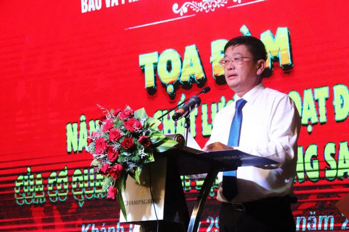 Ông Lê Hoàng Triều - Phó GĐ phụ trách Báo và phát thanh truyền hình Khánh Hòa