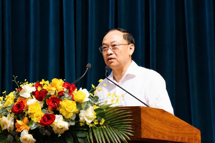 Bí thư Tỉnh ủy Gia Lai Thái Đại Ngọc phát biểu. Ảnh: gialai.gov.vn