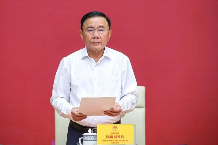 Đồng chí Trần Cẩm Tú phát biểu. Ảnh: CP