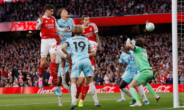 Arsenal không còn ghi bàn nhiều từ phạt góc như giai đoạn đầu mùa giải. (Ảnh: Reuters)