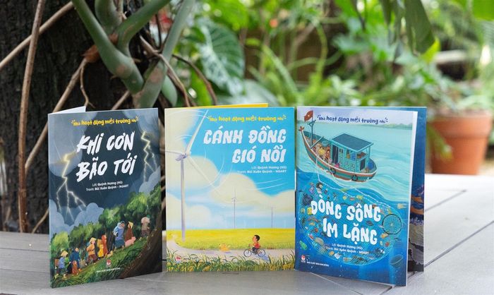 Bộ sách “Nhà hoạt động môi trường nhí” - Ảnh: K.Đ