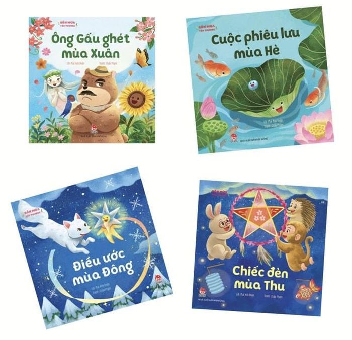 Bộ sách tranh "Bốn mùa yêu thương" - Ảnh: K.Đ