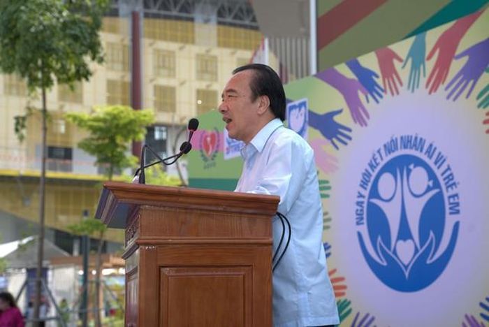 Ông Ngô Sách Thực - Ủy viên Đoàn Chủ tịch Ủy ban Trung ương Mặt trận Tổ quốc Việt Nam, Chủ tịch Hội Bảo trợ người khuyết tật Việt Nam.