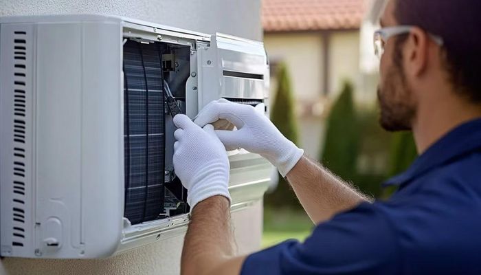 Việc xử lý các vấn đề của điều hòa nên do thợ kỹ thuật có kinh nghiệm thực hiện. Ảnh minh họa: Alvarez Plumbing and A/C.