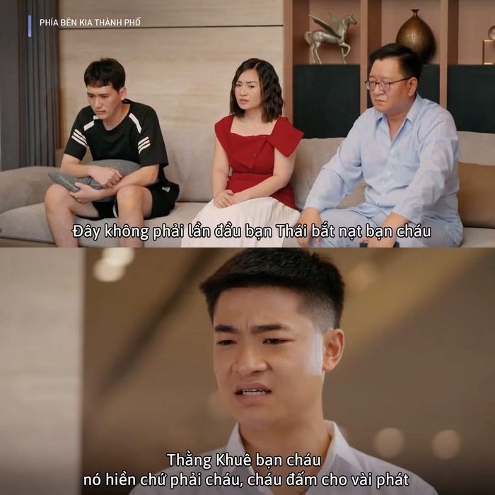 Cương lúc nào cũng bênh vực và bảo vệ Khuê.