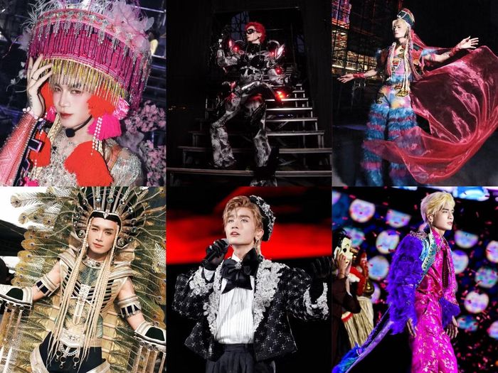 Loạt trang phục "khủng" của BB Trần tại concert ATVNCG. - Ảnh: FBNV.