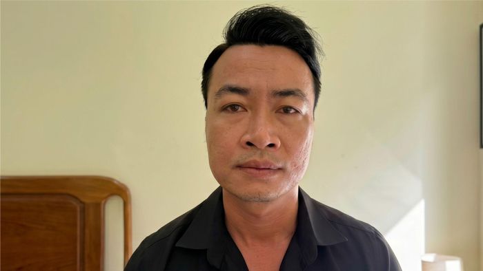 Nguyễn Mã Đằng, "Đội trưởng pháp chế" - thực chất là đội trưởng đội chuyên đi đòi nợ thuê của Công ty Song Long. Ảnh: CA