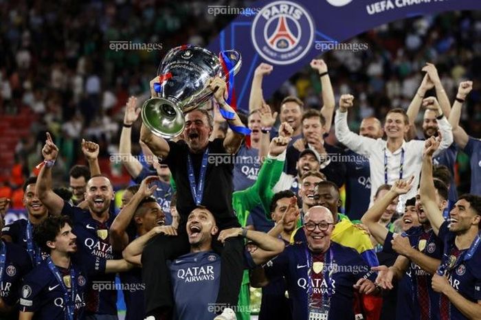  PSG lần thứ 2 liên tiếp vô địch châu Âu cấp CLB. Ảnh: EPA. 