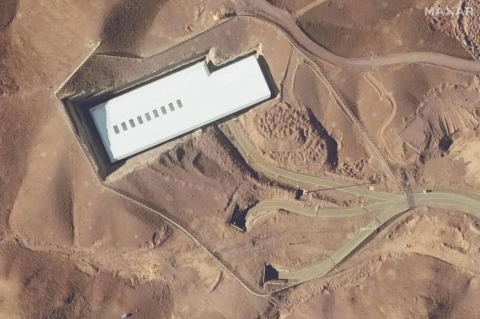  Hình ảnh vệ tinhcho thấy cơ sở làm giàu uranium Fordow nằm phía nam thủ đô Tehran của Iran. Ảnh: Maxar Technologies/AFP-JIJI 