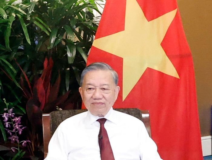 Tổng Bí thư, Chủ tịch nước Tô Lâm trả lời phỏng vấn của phóng viên Reuters bên lề Đối thoại Shangri-La lần thứ 23. Ảnh: Thống Nhất – TTXVN