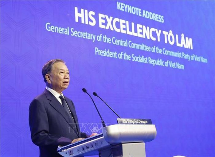 Tổng Bí thư, Chủ tịch nước Tô Lâm phát biểu tại phiên khai mạc Đối thoại Shangri-La lần thứ 23