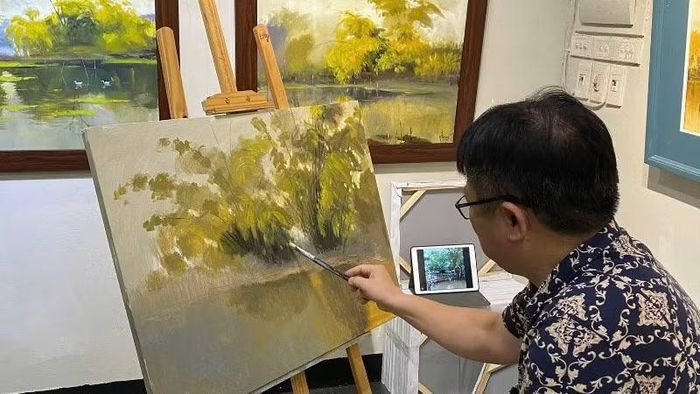 "Sắc quê" được vẽ giữa lòng Hà Nội.