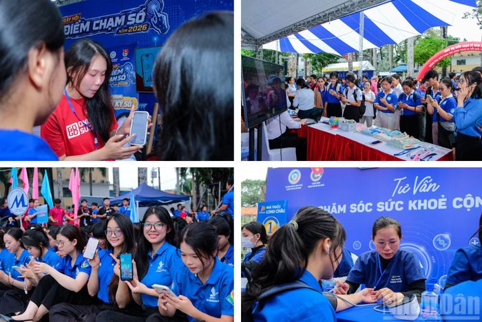 Dịp này các chiến sĩ tình nguyện còn tham dự ngày hội “Điểm chạm số 2026” -Tập huấn kỹ năng AI và phổ cập chữ ký số toàn dân.
