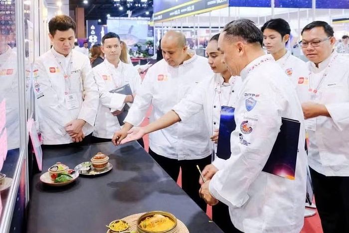 Phần thi của Đội tuyển đầu bếp Hà Nội.