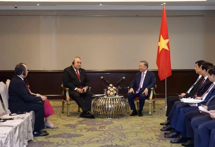 Quang cảnh buổi tiếp.