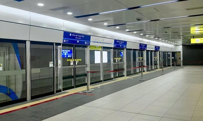 Ga metro Nhà hát Thành phố. Ảnh: Phương Ly