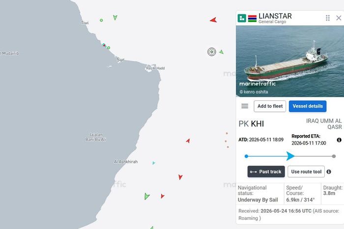 Ảnh: Marine Traffic
