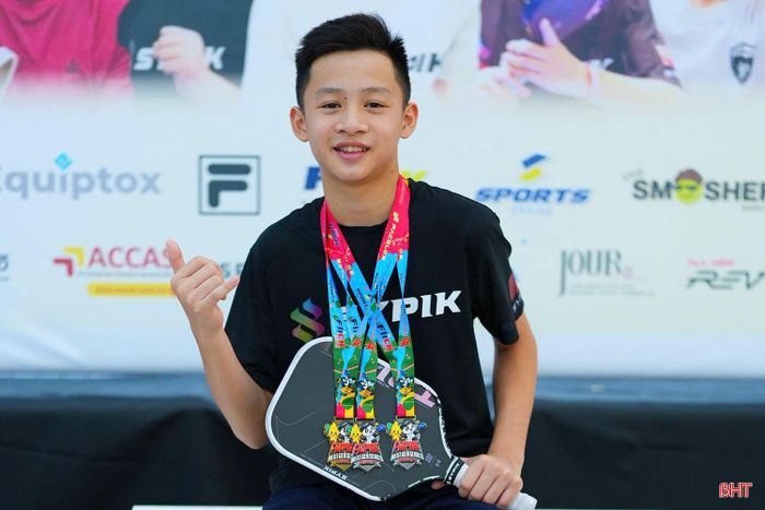 Em Đào Nguyễn Bảo Nam vừa xuất sắc giành chức vô địch tại giải Empire NextGen Series 2026 Pickleball Championship. Ảnh: NVCC.