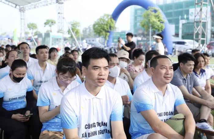 Chương trình nhằm trang bị kiến thức, kỹ năng sống, nâng cao đời sống thể chất, tinh thần cho thanh niên công nhân. (Ảnh: PV/Vietnam+)