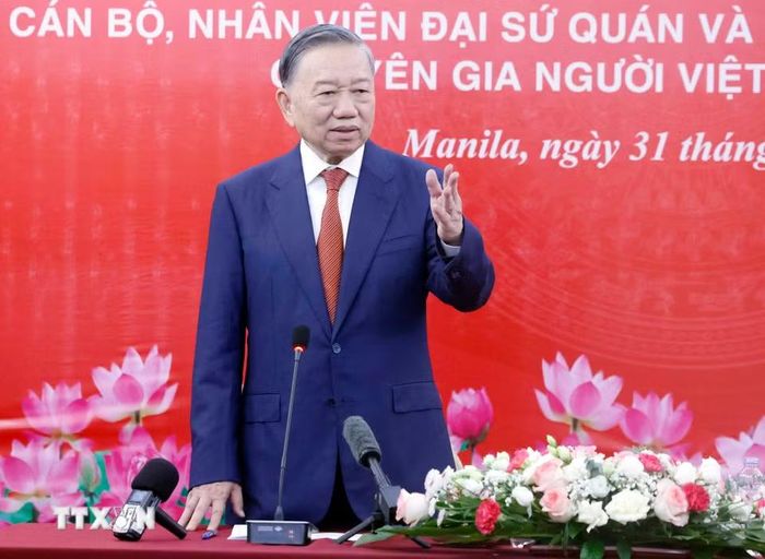 Tổng Bí thư, Chủ tịch nước Tô Lâm phát biểu. (Ảnh: Thống Nhất/TTXVN)