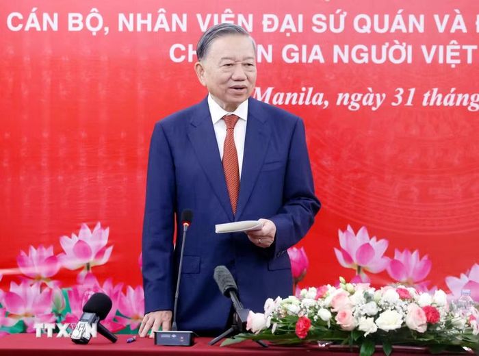 Tổng Bí thư, Chủ tịch nước Tô Lâm phát biểu. (Ảnh: Thống Nhất/TTXVN)