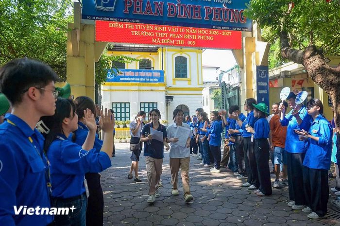Kỳ thi đã khép lại với các thí sinh không dự thi chuyên. (Ảnh: Hoài Nam/Vietnam+)