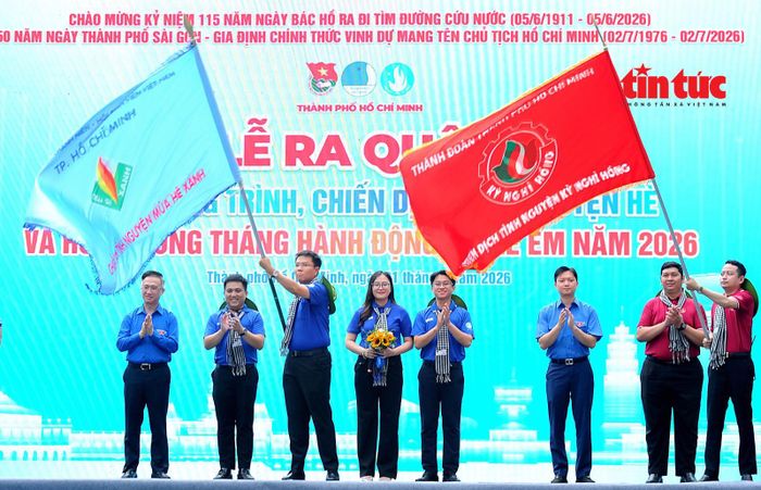 Quang cảnh Lễ ra quân các chiến dịch tình nguyện hè năm 2026 tại TP Hồ Chí Minh.