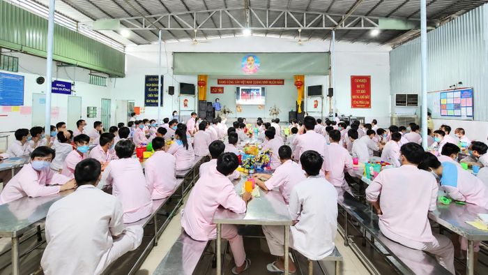 Các học viên đang được chăm sóc, cai nghiện tại Trung tâm điều dưỡng và cai nghiện ma túy Thanh Đa. Ảnh: Trung tâm cung cấp