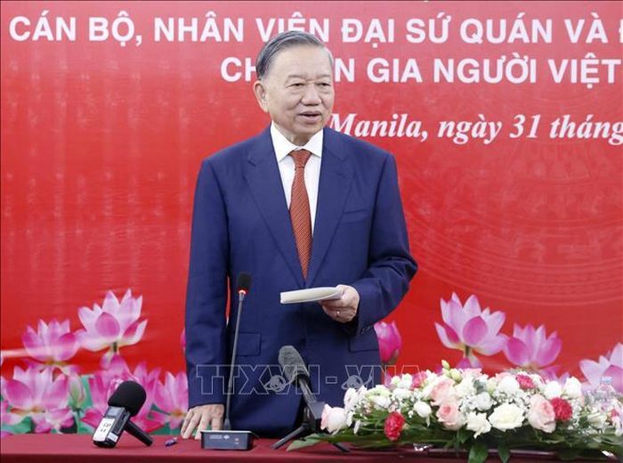 Tổng Bí thư, Chủ tịch nước Tô Lâm phát biểu. Ảnh: Thống Nhất/TTXVN