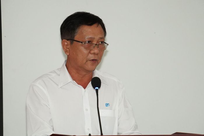 Ông Lê Thanh Dân, Phó Trưởng phòng Chính sách phát triển (Liên minh Hợp tác xã TP Hồ Chí Minh) chia sẻ tại hội thảo gần đây.