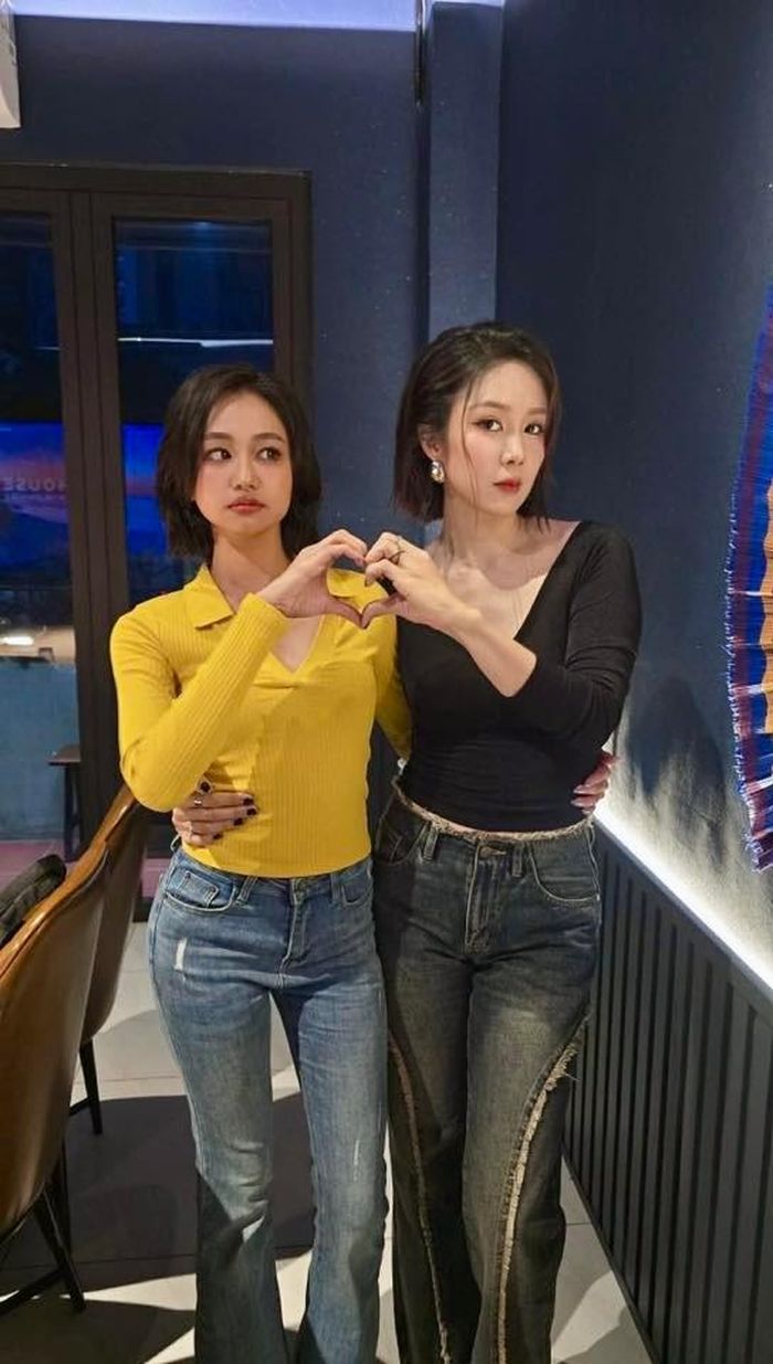 Lê Phương và Ngân Hòa từng chủ động ăn uống, gặp gỡ sau khi đóng chung một bộ phim. Ảnh: FBNV