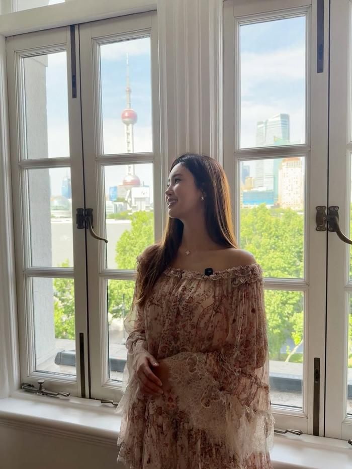 Vẻ đẹp dịu dàng của Lee Da Hae khi mang thai con đầu lòng. 
