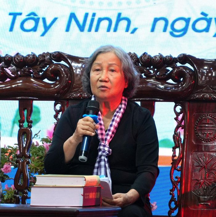 Cô Nguyễn Thị Nhung, nguyên Trưởng Ban Dân vận Tỉnh ủy, nguyên Chủ tịch Hội LHPN tỉnh Bình Dương (cũ)