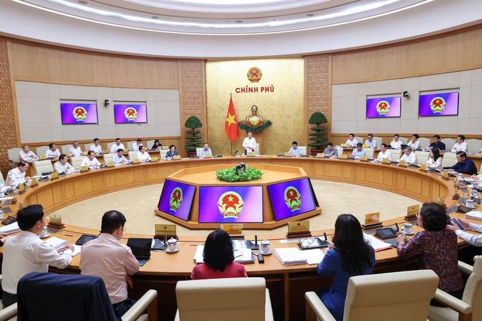 Thủ tướng Chính phủ Lê Minh Hưng chủ trì phiên họp Chính phủ thường kỳ tháng 4/2026 - phiên họp Chính phủ thường kỳ đầu tiên của Chính phủ khóa XVI. Ảnh: VGP