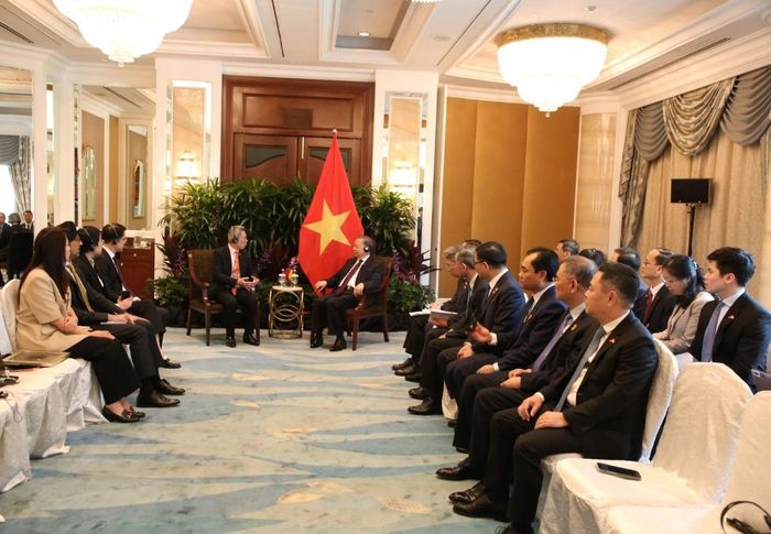 Tổng Bí thư, Chủ tịch nước Tô Lâm tiếp lãnh đạo Tập đoàn CapitalLand. Ảnh: TTXVN