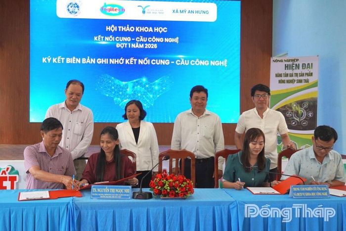Ký kết biên bản ghi nhớ về lĩnh vực tư vấn và chuyển giao công nghệ.