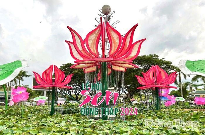 Không gian Lễ hội Sen Đồng Tháp năm 2024.