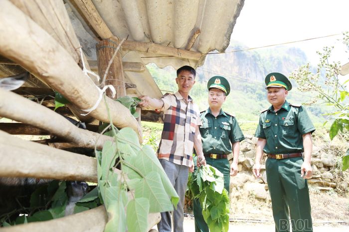Gia đình anh Sóa vươn lên từ mô hình nuôi dê sinh sản.