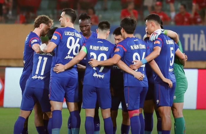 PVF-CAND hiện không nắm quyền tự quyết trong cuộc đua trụ hạng. Ảnh: PVF-CAND FC.