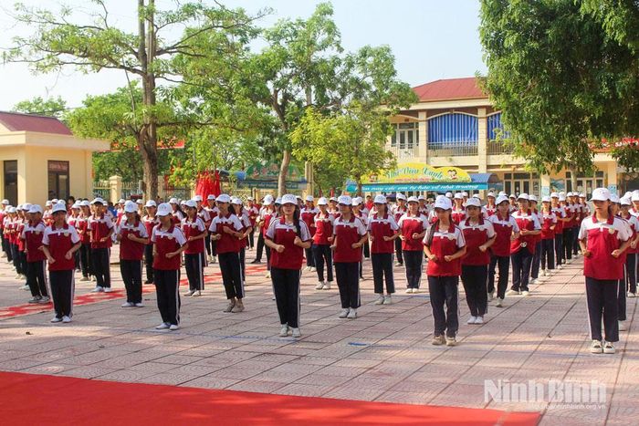 Màn đồng diễn võ Vovinam tại Đại hội.