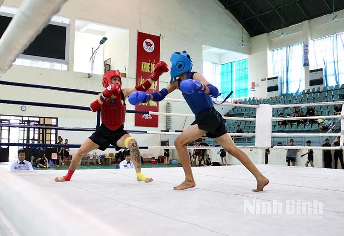Các vận động viên thi đấu nội dung đối kháng nam.