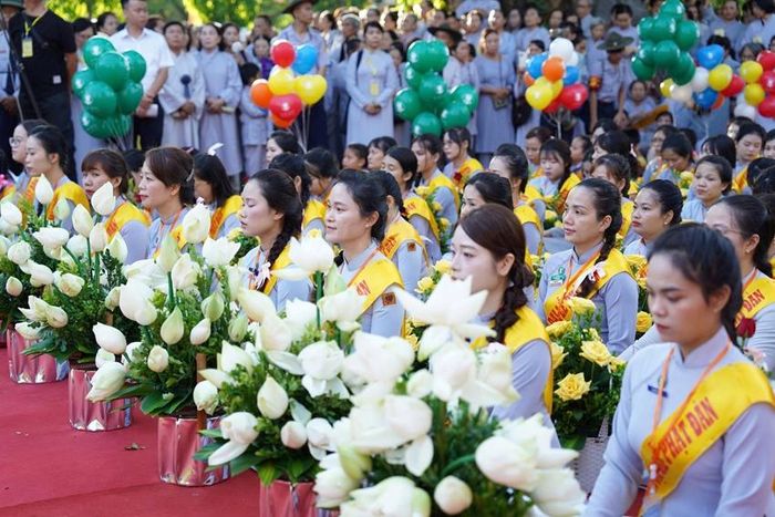 Mùa phật đản cũng là mùa sen, những đóa hoa sen tinh khiết được dâng lên đức Phật