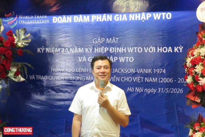 Thứ trưởng Bộ Công Thương Nguyễn Sinh Nhật Tân: Việc gia nhập WTO đã tạo tiền đề quan trọng cho đến nay chúng ta đạt được rất nhiều thành tựu.