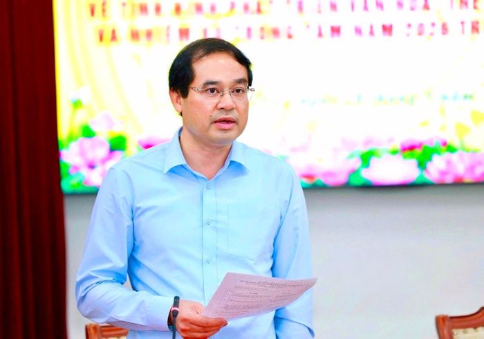 Bí thư Tỉnh ủy Thái Nguyên Trịnh Xuân Trường phát biểu tại buổi làm việc