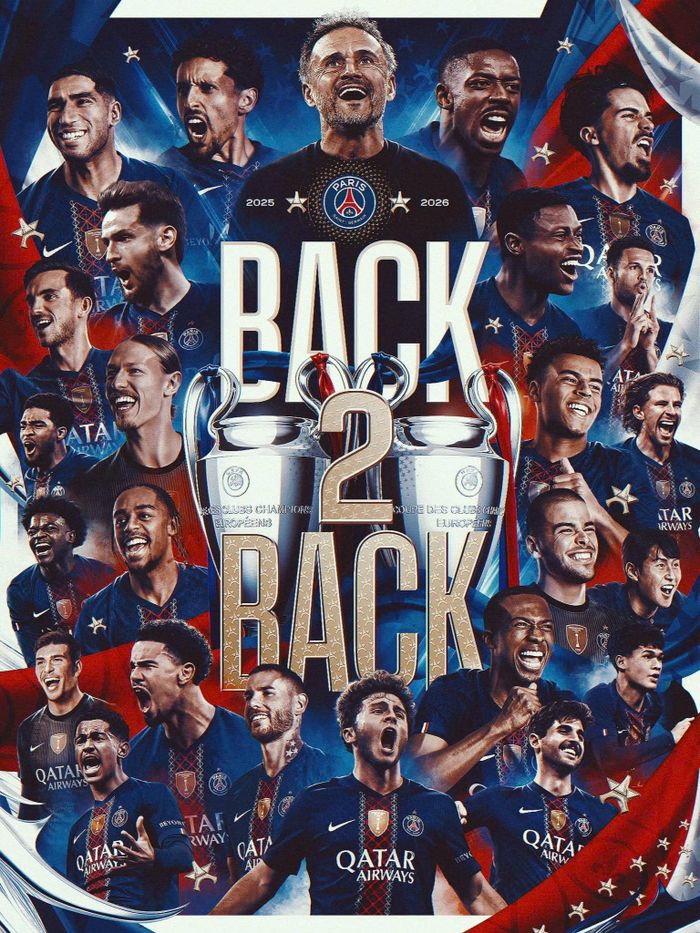PSG chạm đến cột mốc lịch sử sau hai mùa liên tiếp thống trị Champions League