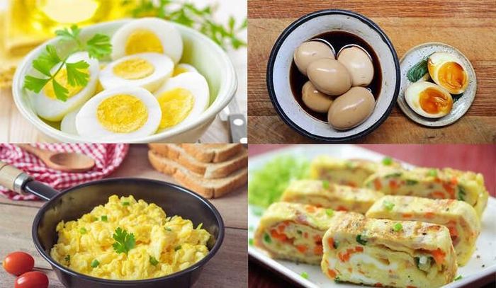 Trứng có thể chế biến thành nhiều món khác nhau.